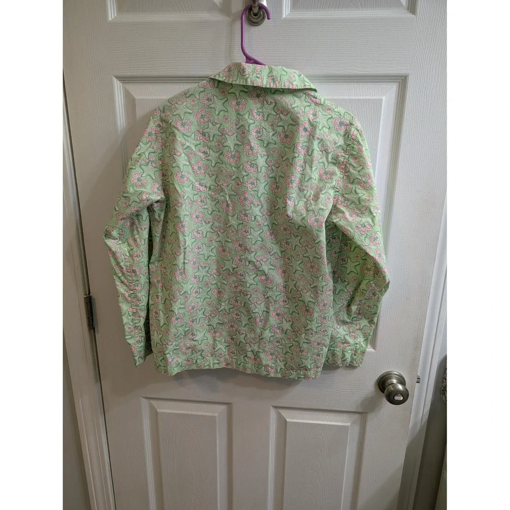 Vineyard Vines Women's Pajama Top‎ Starfish Floral Print Long Sleeve - Size XS